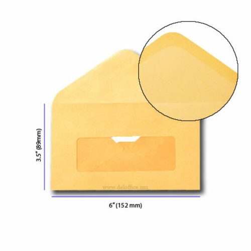 Envelope Manila Window
6"x3.5", W152*D89mm [Pk 100]
Win Paq