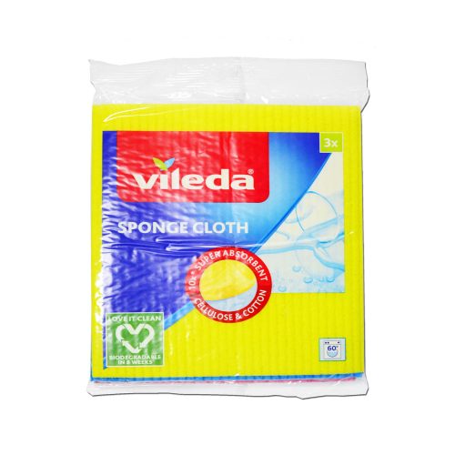 Sponge Cloth Ref FH104
W180*D200mm, Ass Colours [Pk 3]
Vileda