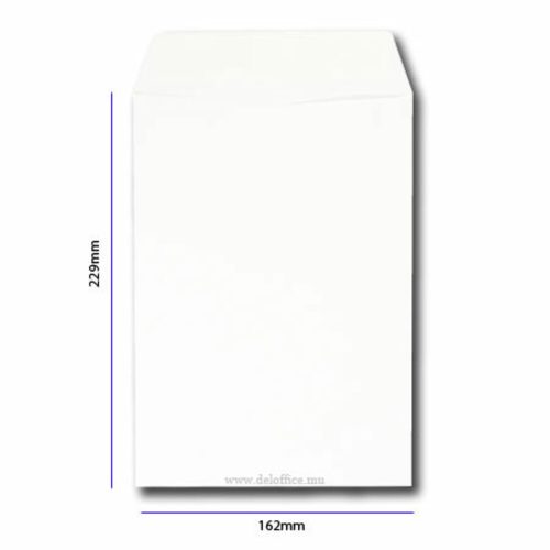 Envelope White Plain
A5, W162*D229mm, Peel & Seal [Pk 100]
Winpac