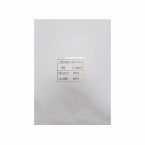 Laminating Film
A5 W154*D216mm 100 Mic [Pk 100]
Smart