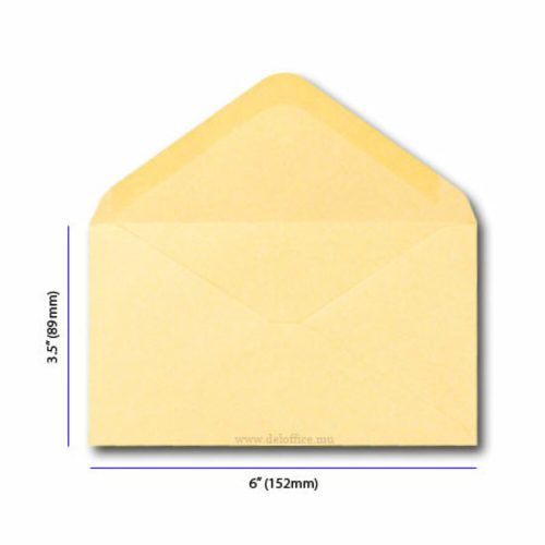 Envelope Manilla Plain
6" X 3.5", W152*D89mm [Pk 100]
Lion
