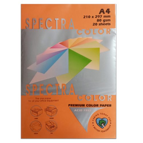 Colour Paper Ref IT371
A4 Orange, 80gsm [Pk 20]
Spectra Colour