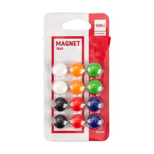 Colour Magnets Ref 7823
Ø15mm, Assorted Colour [Pk 12]
Deli