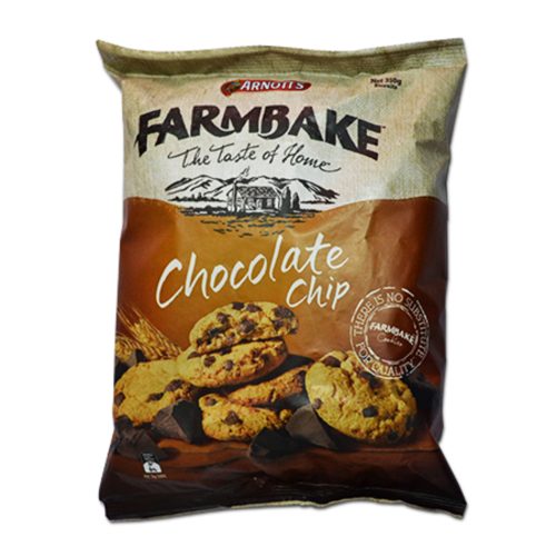 Biscuit Farmbake (Chocolate chip Cookies)
350g
Arnott's