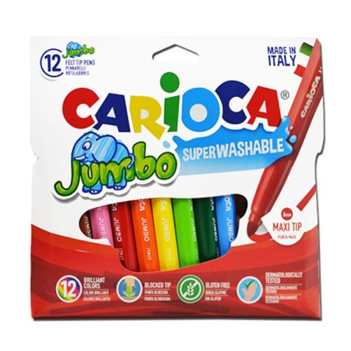 Felt Pen Jumbo Ref 40565
12 Colors
Carioca