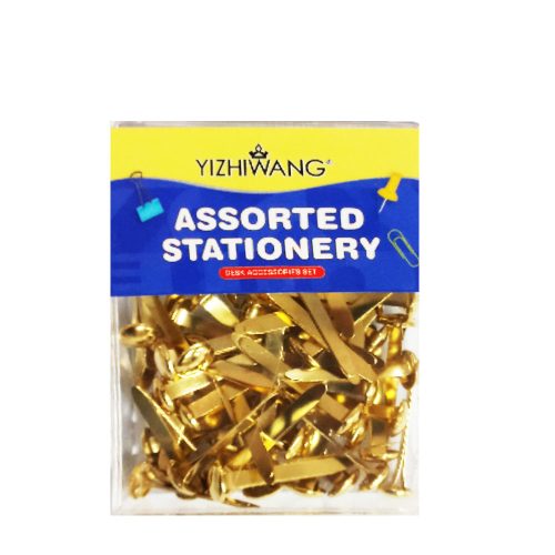Paper Fasteners Ref PP-5001
1" Round Head Brass [Pk 100] Gold
Yizhiwang