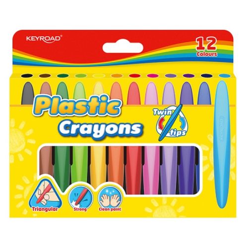 Colored Plastic Crayon Ref KR971802
Twin tips 12 pces
Keyroad