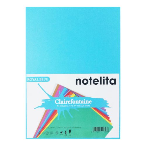 Bristol Paper Ref 1052C
A4 Royal Blue, 160gsm [Pk 20]
Clairefontaine