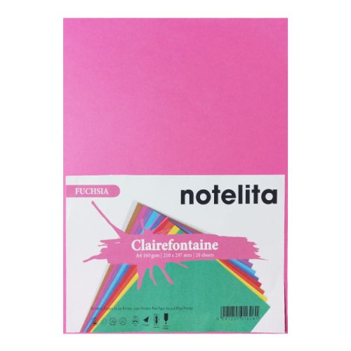 Bristol Paper Ref 1017C
A4 Fuchsia, 160gsm [Pk 20]
Clairefontaine