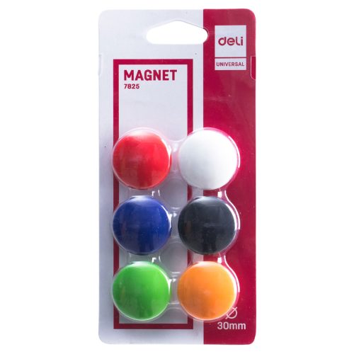 Colour Magnets Ref 7825
Diameter: 30mm [Pk 6]
Deli