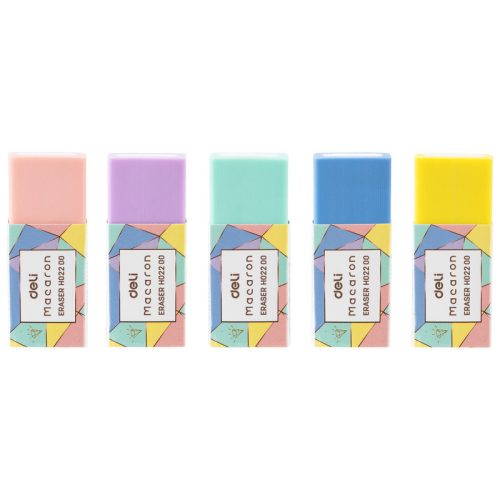 Eraser Macaron Ref H02200
50*20mm, Eco PVC
Deli - Image 2