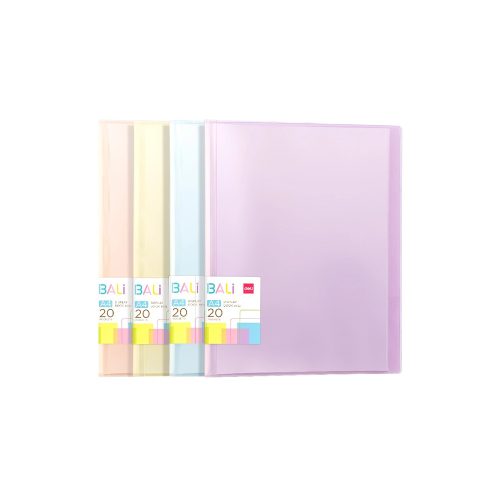 Display Book Ref B032
A4,20 Pockets , Assorted Colors
Deli - Image 2