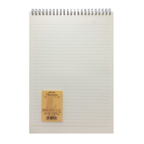 Spiral Notebook Ref LPA480-02
A4, 80 Sheets Ruled, Double Wire
Deli
