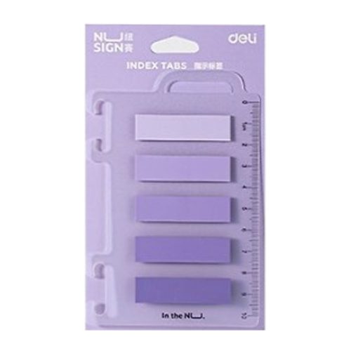 Sticky Notes Ref NS356
Index Tabs:12*44mm, 5*20 Sheets , Ass Col
Deli