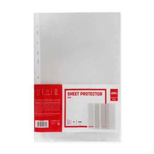 Sheet Protector Plastic Ref 5716
A4, 50 Mic [Pk 20]
Deli