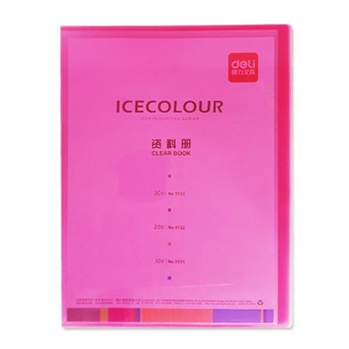 Display Book Ref 5133
A4, 30 Pockets, Plastic, Transparent
Deli