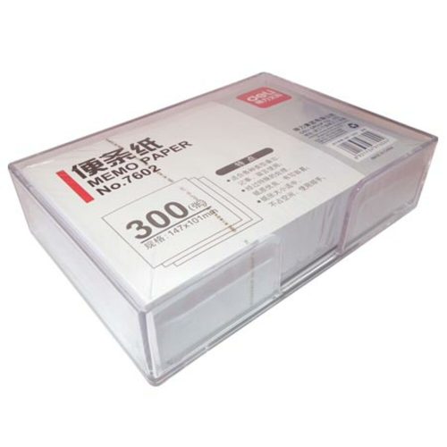 Memo Pad Ref E7602
147*101mm, White [300 Sheets]
Deli