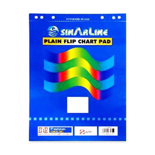 Flipchart Paper Pad
Size: 594*841 mm, 90gsm 25 Sheets
Sinarline