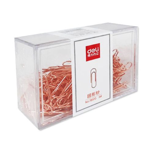 Paper Clips Copper Ref 78510
29mm, With Box Holder
Deli