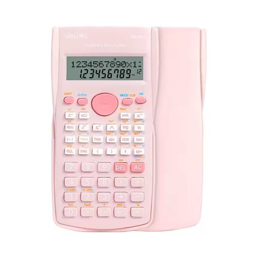 Scientific Calculator Ref D82MS PLUS
12 digits, 240F,dual power LR44: Avail: Dark Blue, Light Blue, Light Pink
Deli - Image 3