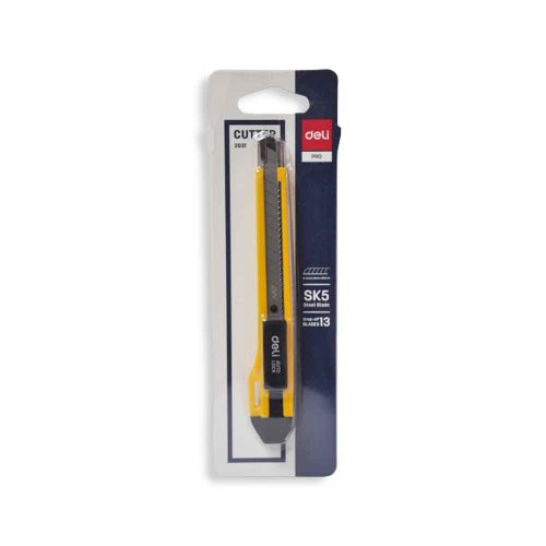 Cutter Knife Ref E2031
9mm Blade with Push Lock
Deli
