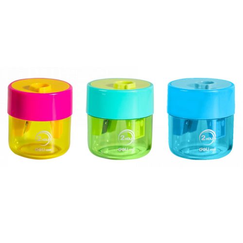 Pencil Sharpener Ref EH558
Two-Hole, 48*48*55.3mm
Deli - Image 2