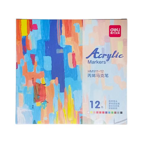 Acrylic Marker Ref HM911-12
12 Colors
Deli