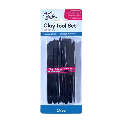 Clay Tool Ref MMSP0033
Set of 14, Plastic
Mont Marte