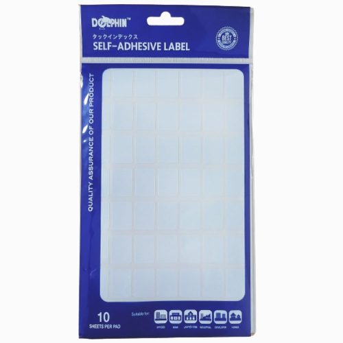 White Labels [Pk 10]
16*22mm, 56 Labels/Sheet
Dolphin
