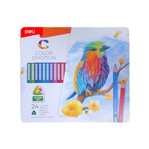 Colored pencil Ref C00225
24 color Emotion, Ergonomic Shape
Deli