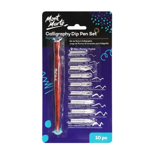 Calligraphy Dip Pen Set Ref MMCA0007
10 Pcs
Mont Marte