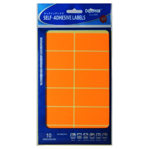 Fluo Labels [Pk 10]
32*64mm, 12 Labels/Sheet
Dolphin