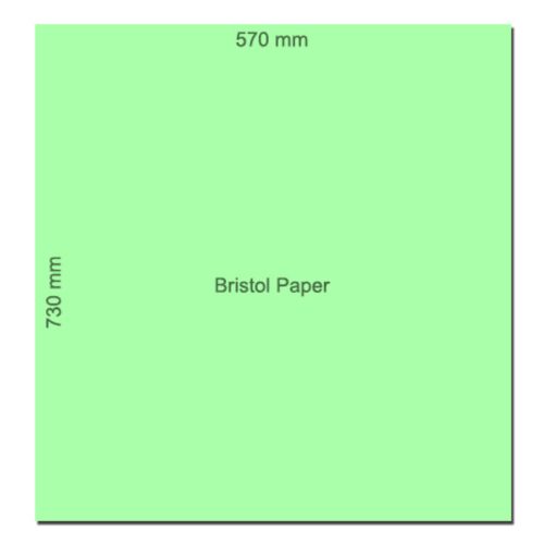 Bristol Paper
570*730 mm Green, 160gsm
No Brand