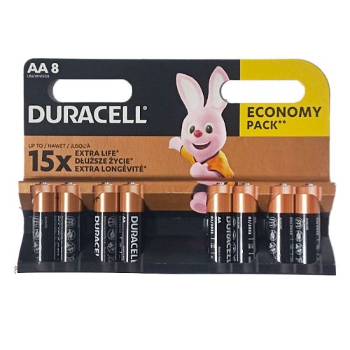 Battery Alkaline
AA 1.5V [Pk 8]
Duracell