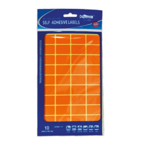 Fluo Labels [Pk 10]
19*30mm, 40 Labels/Sheet
Dolphin