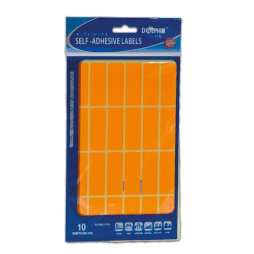Fluo Labels [Pk 10]
W50*D19mm, 24 Labels/Sheet
Dolphin