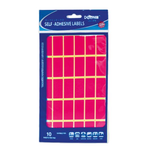 Fluo Labels [Pk 10]
19*38mm, 30 Labels/Sheet
Dolphin