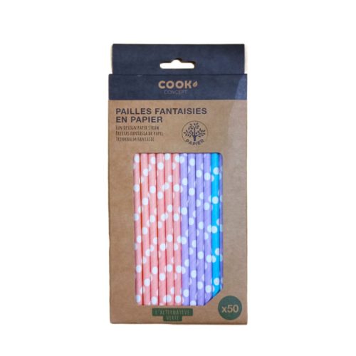 Paper Straw Ref KV7272
20cm, Assorted Design [Pk 50]
Cook Concept
