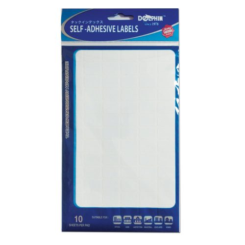 White Labels [Pk 10]
13*19mm, 90 Labels/Sheet
Dolphin