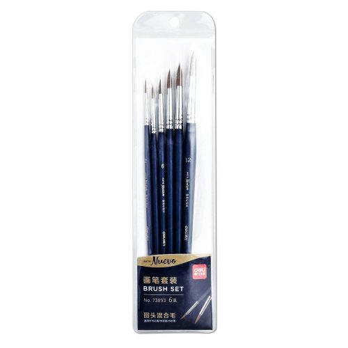 Brush Set Ref 73893
Pk 6: Round Brushes [Navy Blue] Nuevo
Deli