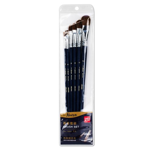 Brush Set Ref 73895
Pk6, Blue Navy Flat Brushes Nuevo
Deli
