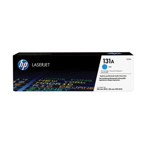 Laserjet Toner CF211A
Cyan HP 131A
Hewlett Packard