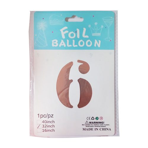 Foil Balloon No 0 to 9
32" Avail: Black,Gold, Silver, RoseGold
FW