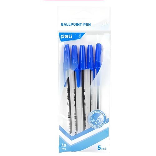 Ball Point Pen Ref Q4-MT-BL
1.0mm , Blue Pk 5
Deli