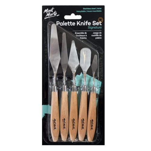 Palette Knife Set Ref MAPK0002
Set of 5pcs , Stainless Steel
Mont Marte
