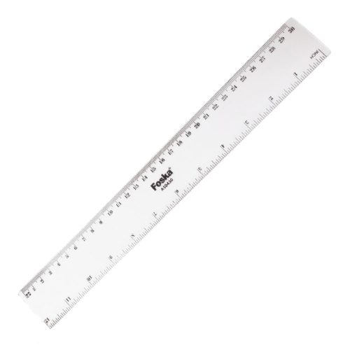 Plastic Ruler Ref AS0430
30cm, Transparent
Foska