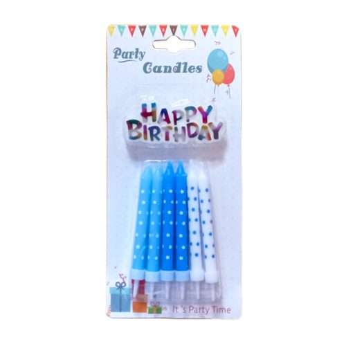 Birthday Candles
Printed Stars With Topper, Blue [Pk 12]
WTC