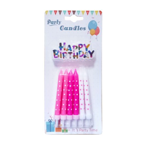 Birthday Candles
Printed Stars With Topper, Pink [Pk 12]
WTC