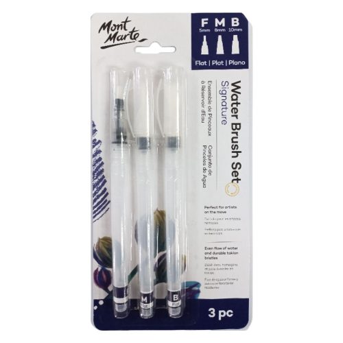 Water Brush Ref BMHS0045
Set of 3pcs , 5mm,8mm,10mm
Mont Marte