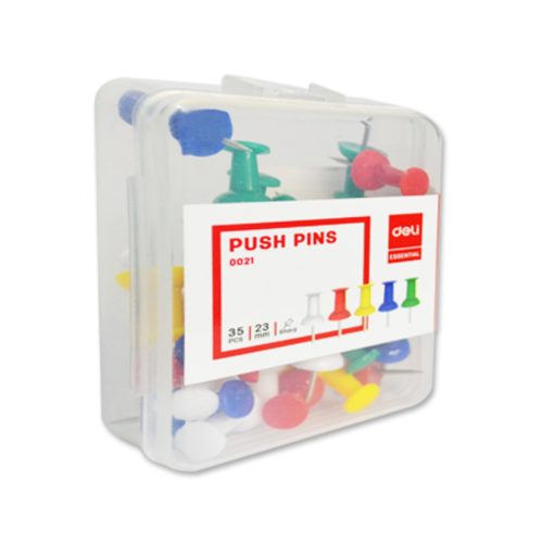 Push Pins Ref 0021
23mm, 1 Inch Mixed Colours [Pk 35]
Deli